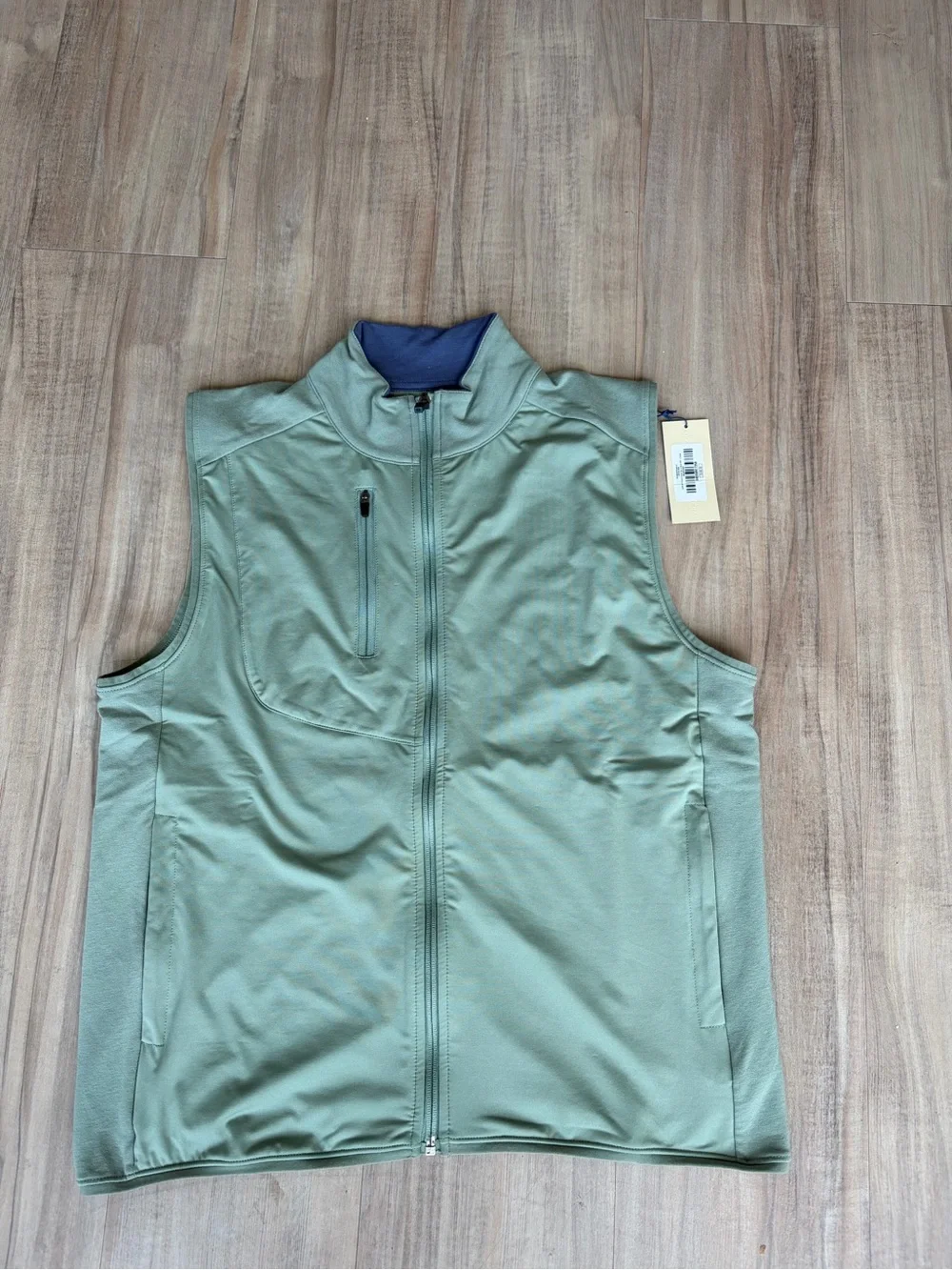 Men's Sleeveless Softshell Vest - Sage Green